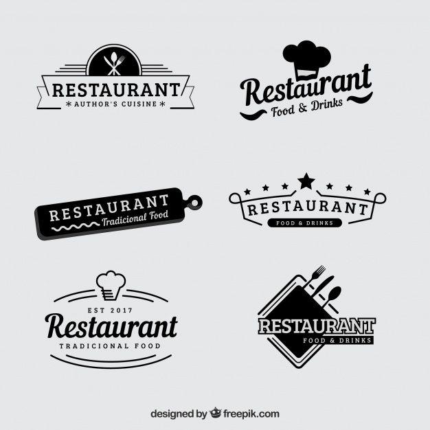 All Restaurant Logo - Vintage set of retro restaurant logos Vector | Free Download