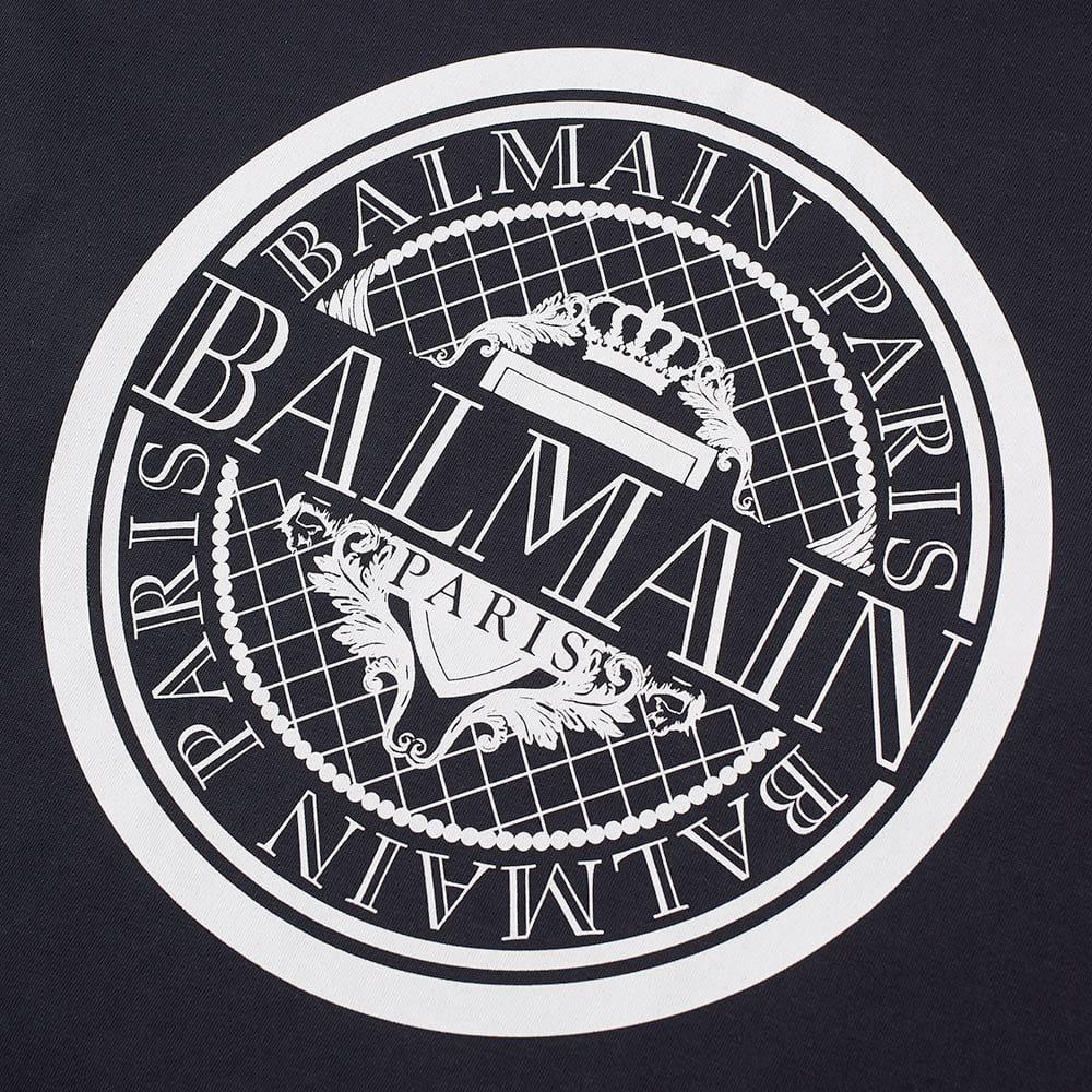Blue Gray Circle Logo - Balmain Circle Logo Lightweight Hoody in Blue for Men