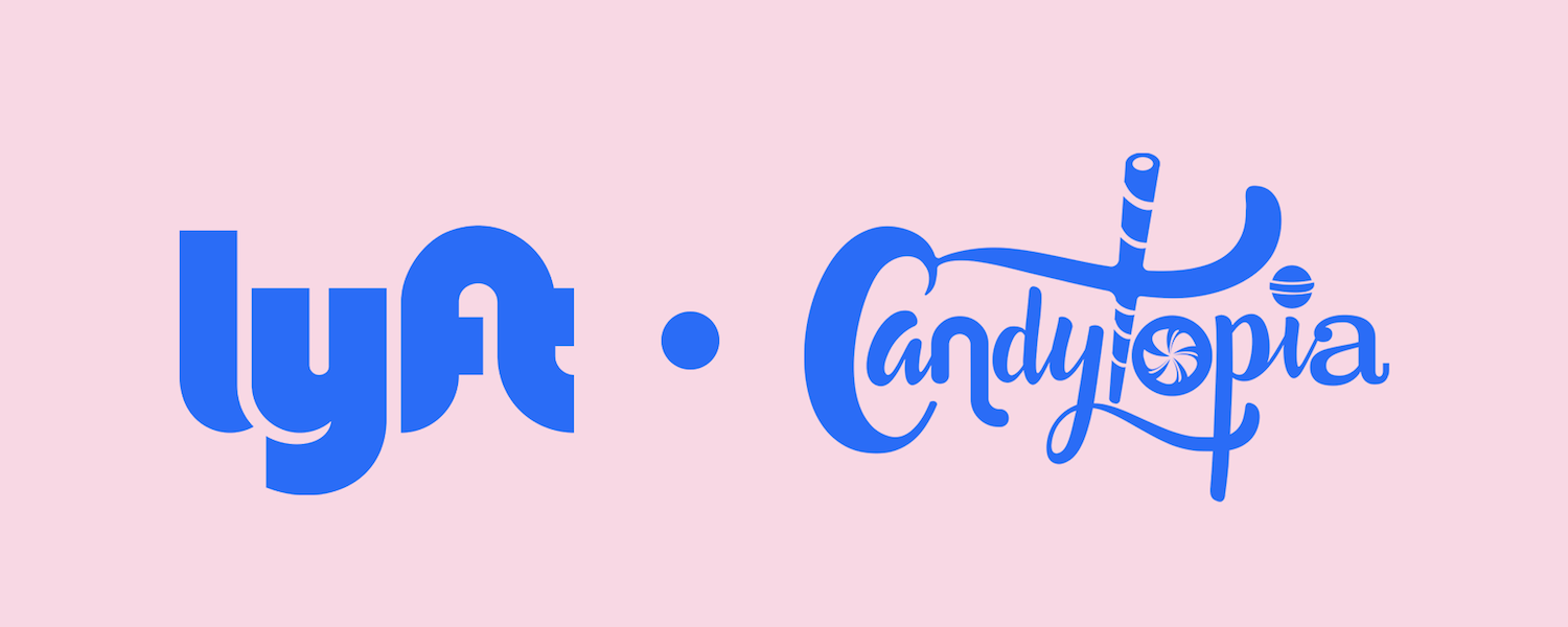 Official Lyft Logo - Lyft is the Official Rideshare Partner of Candytopia