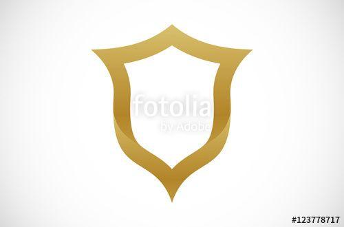 Gold Vector Logo - Shield Gold Logo Vector Stock Image And Royalty Free Vector Files