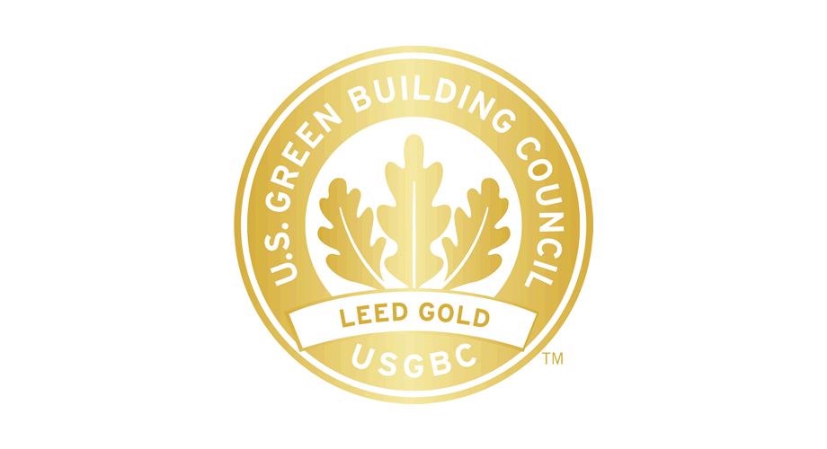 A Great Green and Gold Logo - U.S. Green Building Council (USGBC) LEED Gold Logo Download - AI ...
