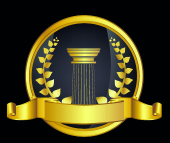 Gold Vector Logo - Golden laurel wreath design vector 05 free download