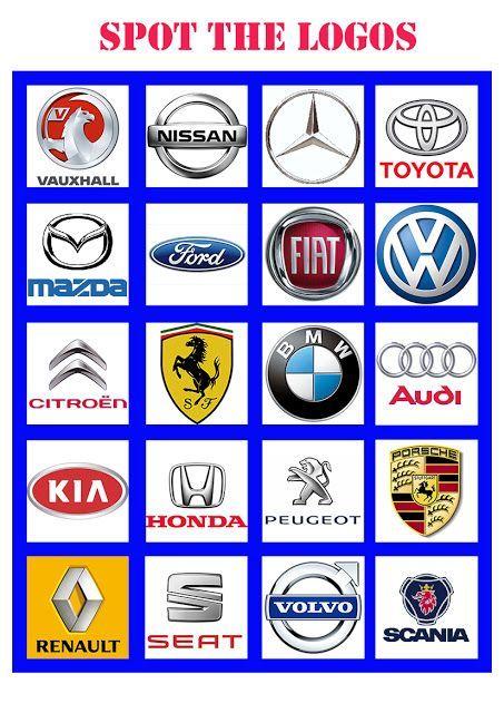 Can Car Logo - A simple 'Spot the Logos' game to be played in the car. Great for ...