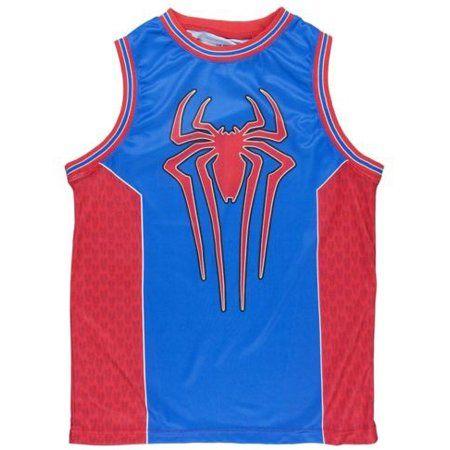 L Basketball Logo - Marvel - Men's Marvel Spider Man 2 Logo Basketball Jersey #62 Shirt ...