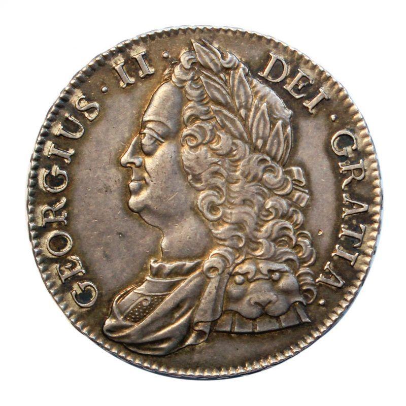 1743 Crown Logo - 1743 Crown, George II – Coinage Of England