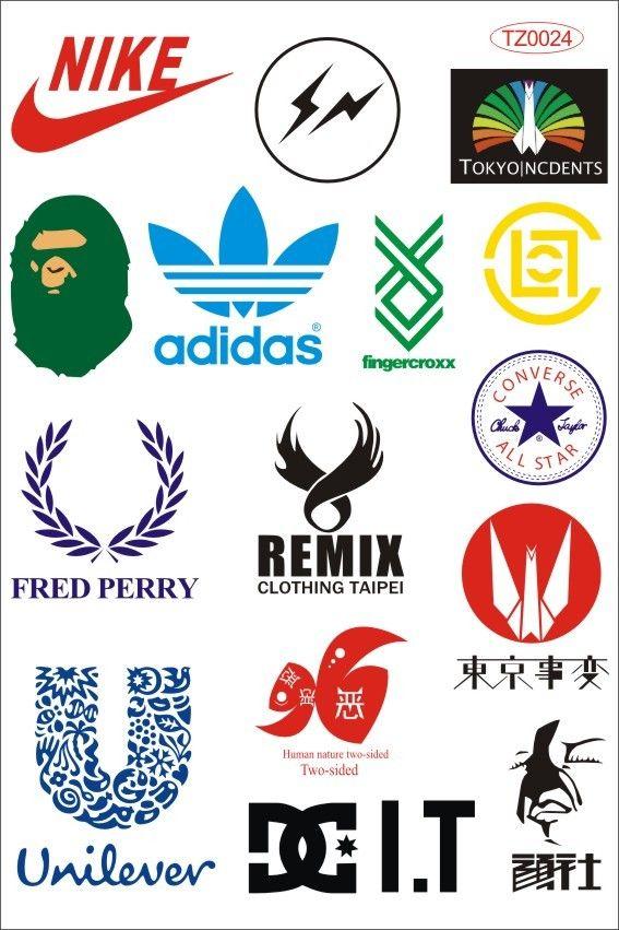 Shopping Brand Logo - Logo Brand Stickers
