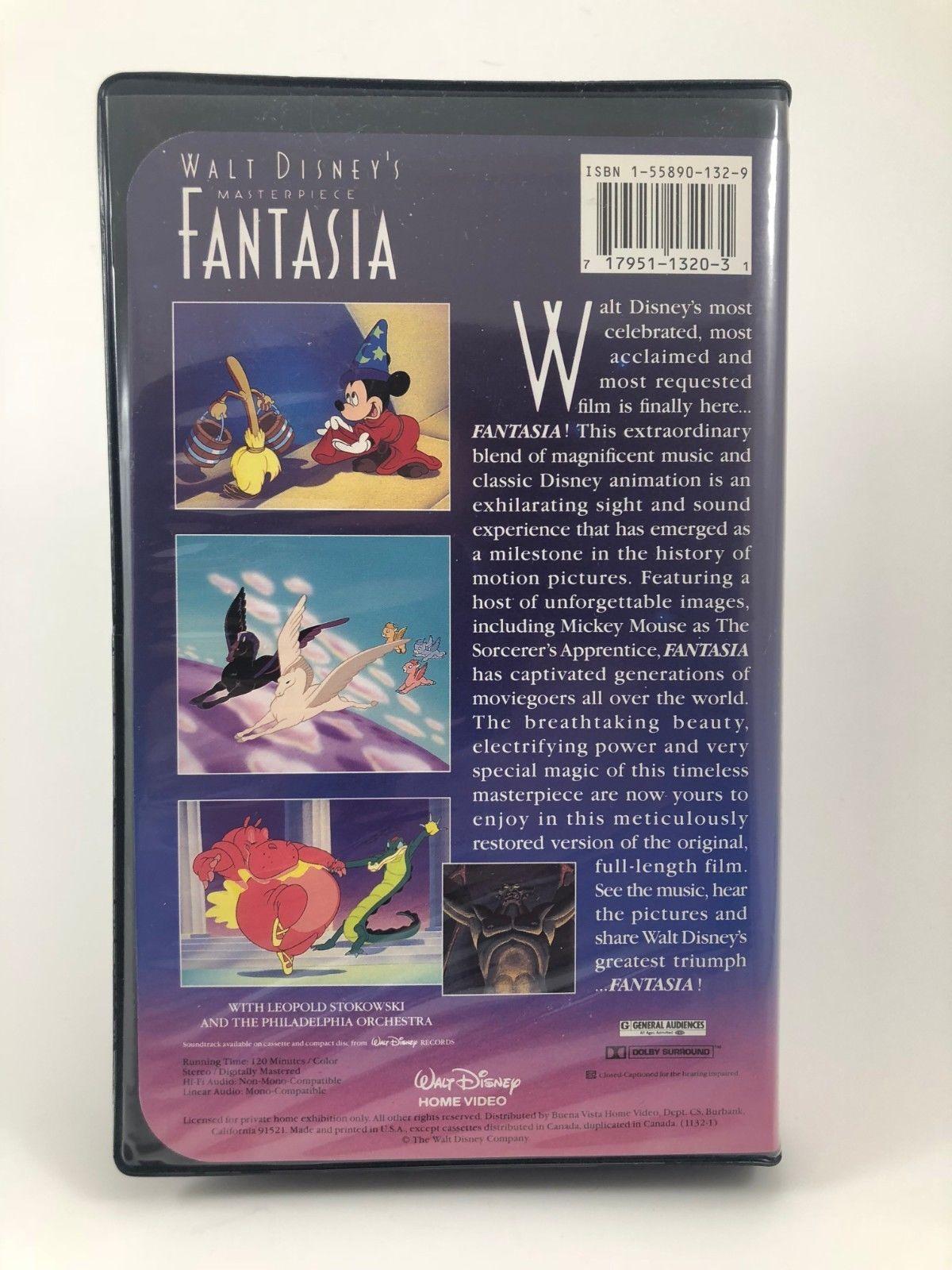 Walt Disney Masterpiece Collection Logo - Walt Disney Home Video Masterpiece Fantasia VHS Movie | eBay