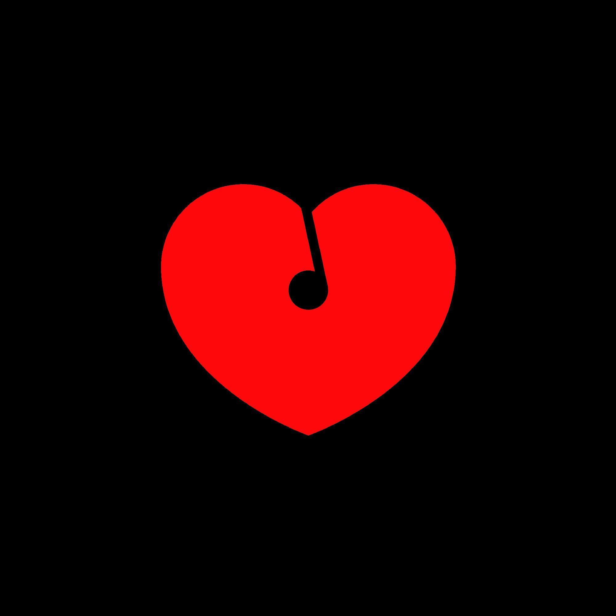 Black and Red Heart Logo - Logo for One from the Heart – Richard Nygaard