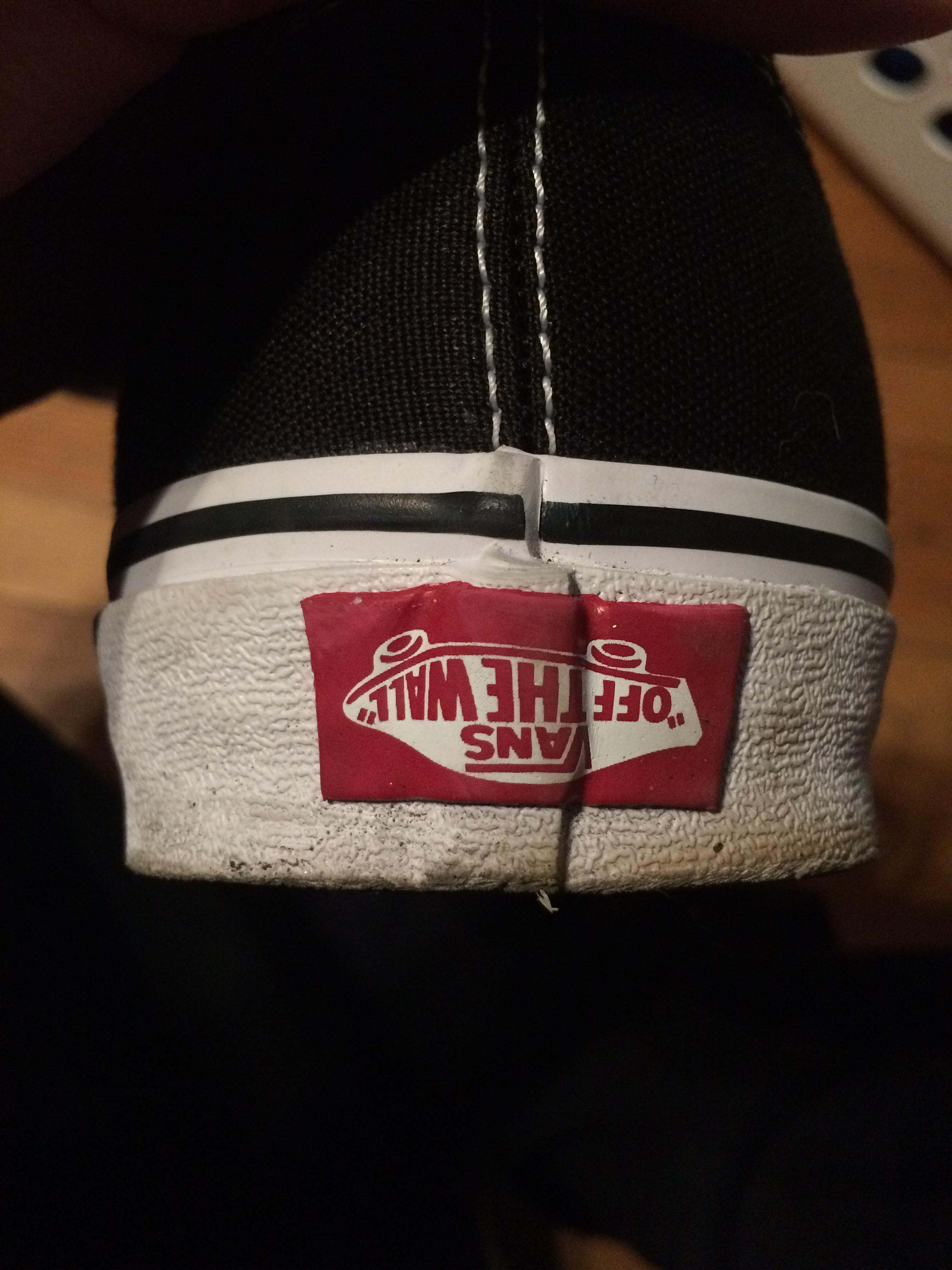 Fake Vans Logo - The Vans logo on my shoe is upside down