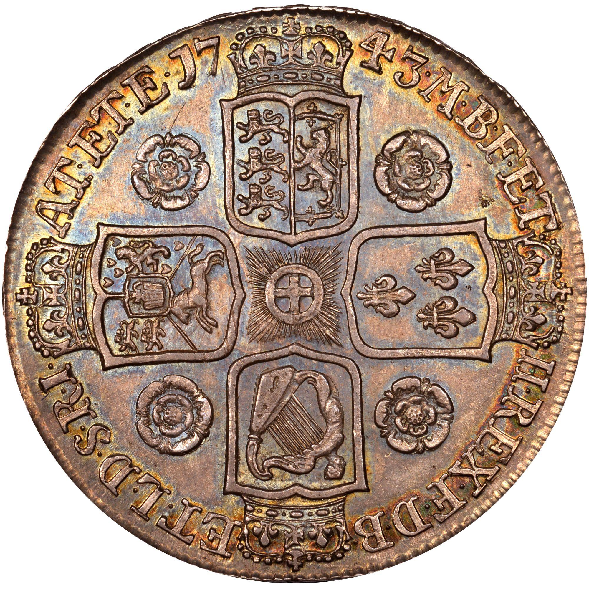 1743 Crown Logo - Great Britain Crown KM 585.1 Prices & Values | NGC