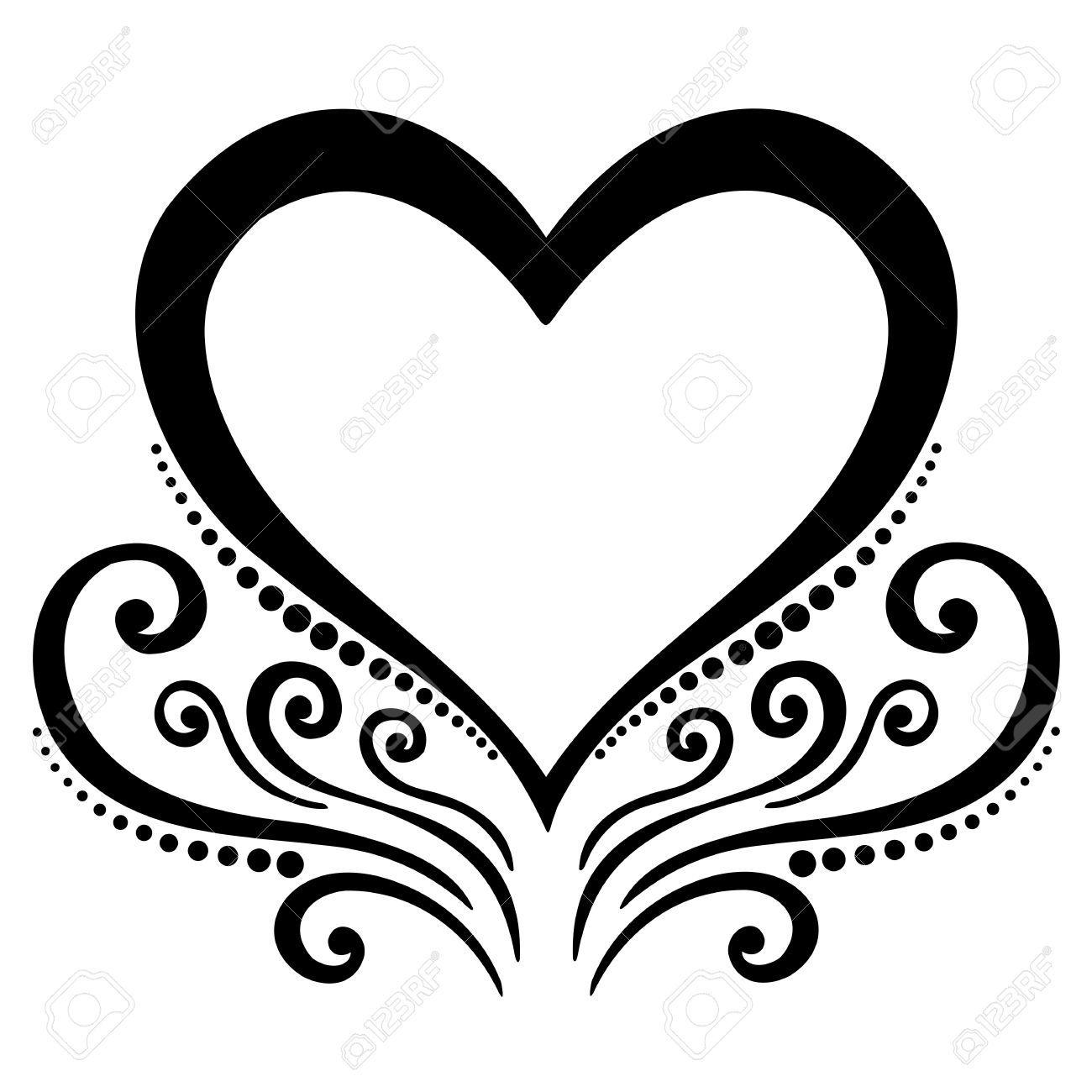 Black and Red Heart Logo - heart design.wagenaardentistry.com