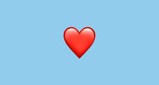 Red Word Bubble Logo - ❤ Red Heart Emoji