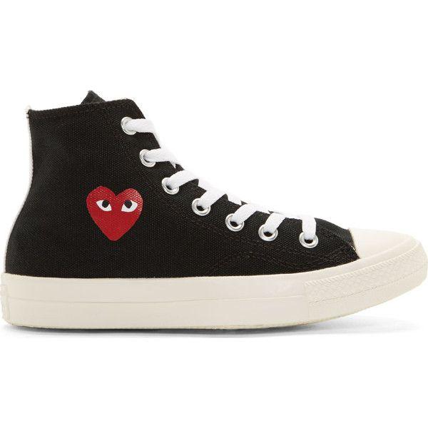 Black and Red Heart Logo - beige converse, Comme des garcons play black heart logo converse ...