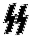 Nazi Symbol SS Logo - SS Bolts | Hate Symbols Database | ADL