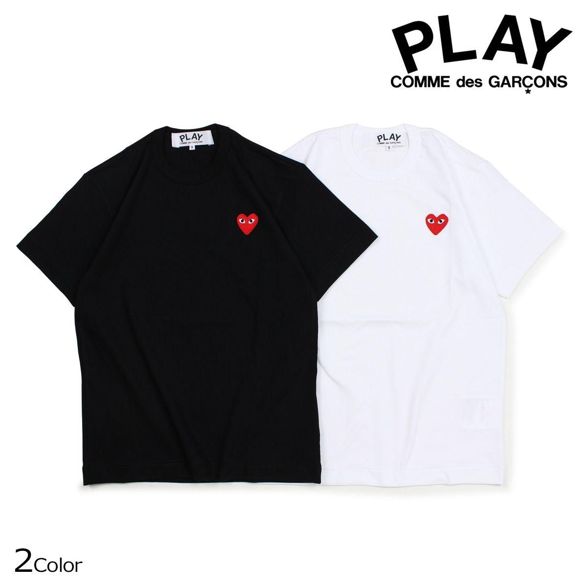 Black and Red Heart Logo - Sugar Online Shop: COMME des GARCONS PLAY T-shirt short sleeves ...