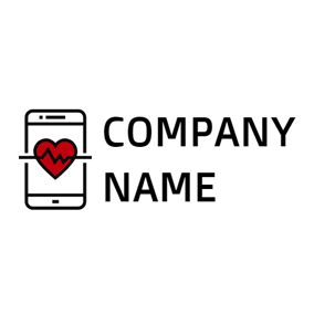 Black and Red Heart Logo - Free Heart Logo Designs. DesignEvo Logo Maker