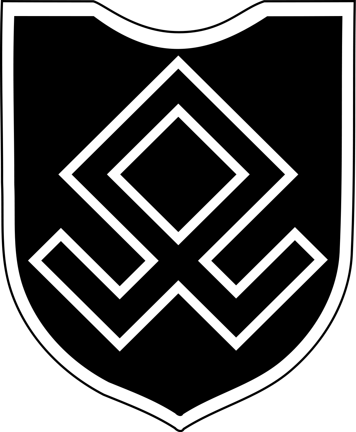 Nazi Symbol SS Logo - 7th SS Volunteer Mountain Division Prinz Eugen