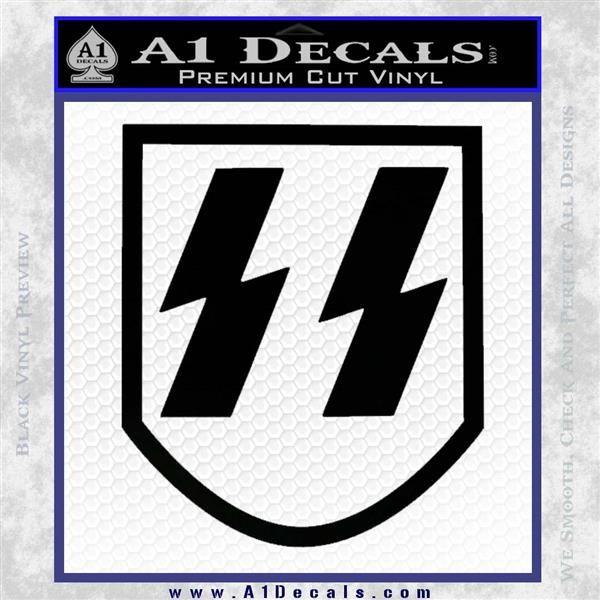 Nazi Symbol SS Logo - SS Nazi Decal Sticker Shield V2 A1 Decals