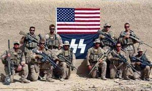 Nazi SS Logo - US marines in fresh controversy over sniper team photo with Nazi SS ...