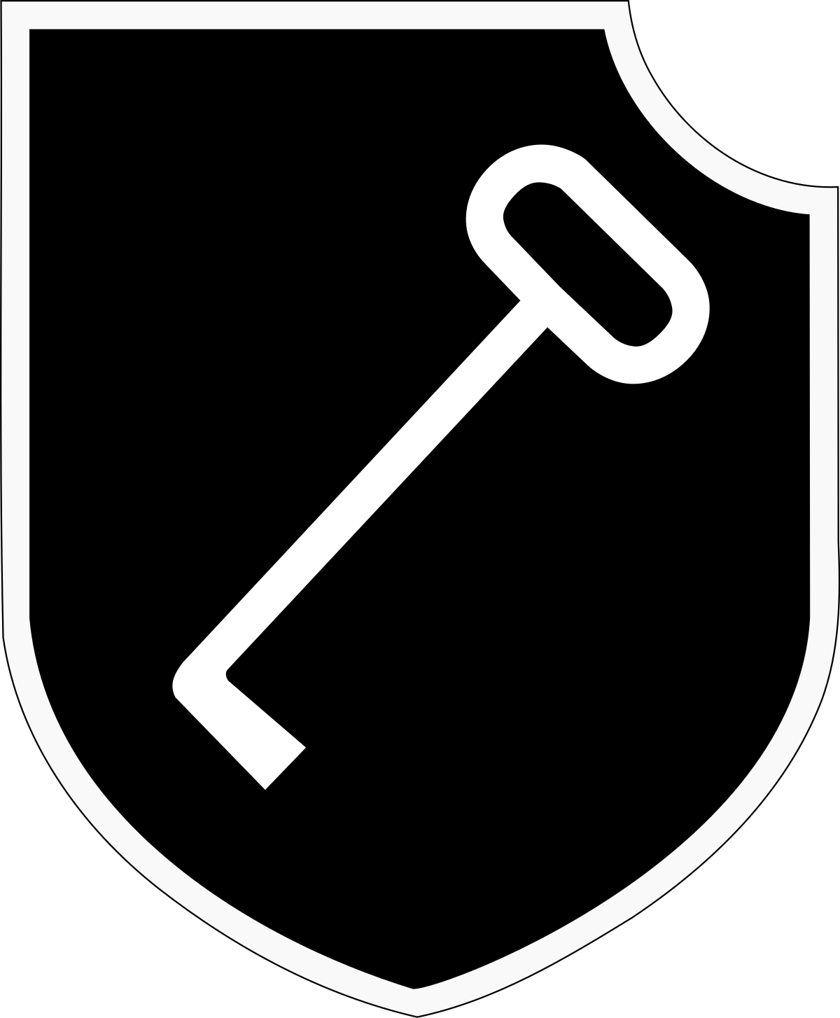 Nazi Symbol SS Logo - 1st SS Panzer Division Leibstandarte SS Adolf Hitler