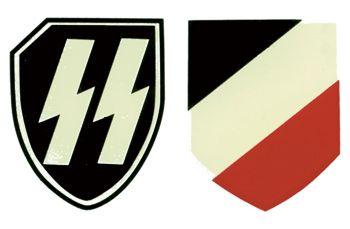 Nazi Symbol SS Logo - Third Reich, Nazi & WW2 German Helmet Decals - Pairs & Singles ...