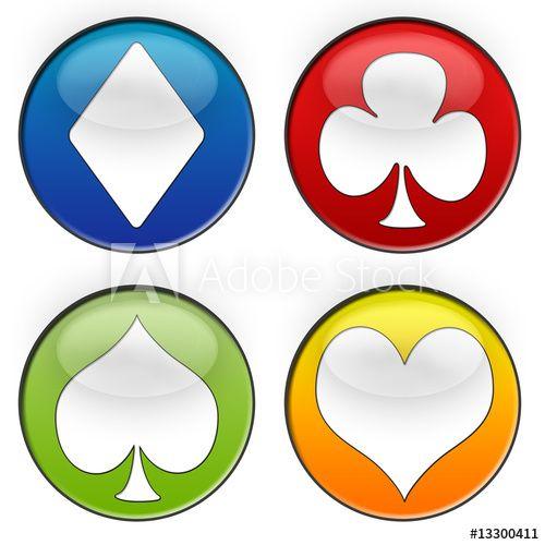 Yellow-Green Blue Red Circle Logo - round circle buttons green blue red yellow heart spade diamond - Buy ...