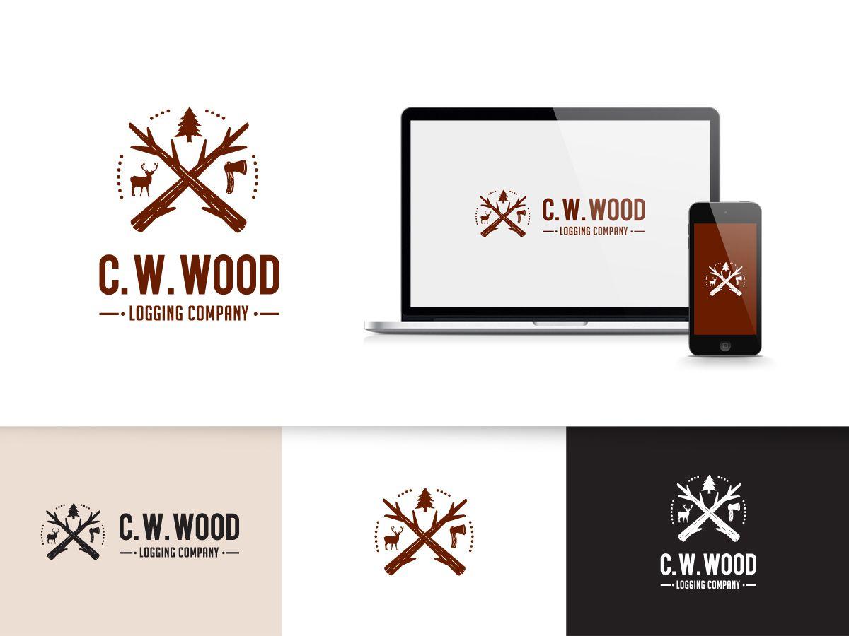 Wood Company Logo - 170 Masculine Logo Designs | Industry Logo Design Project for C.W. ...