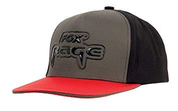 Dark Grey and Red Logo - Fox Rage SnapBack Black Grey Red Cap (npr164): Amazon.co.uk: Sports