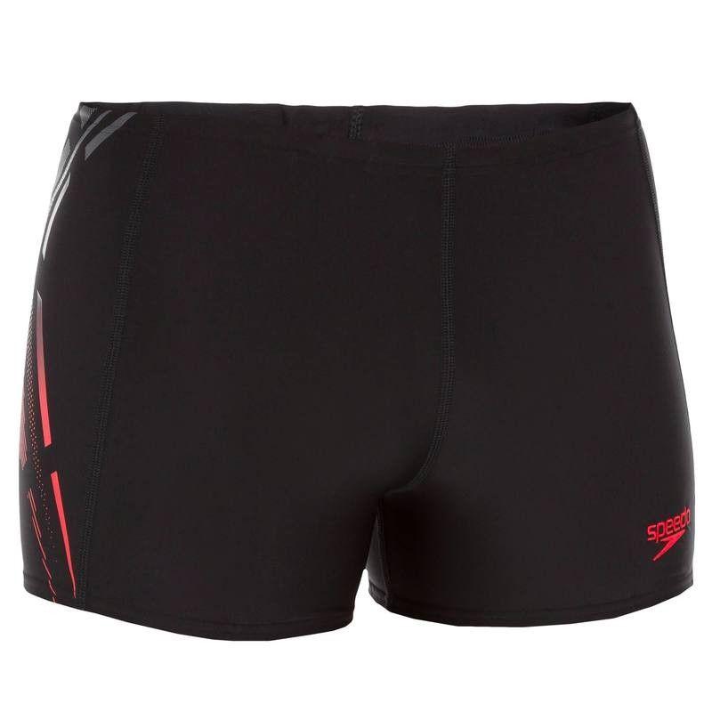 Dark Grey and Red Logo - Print Boxer - Black Grey Red | Decathlon