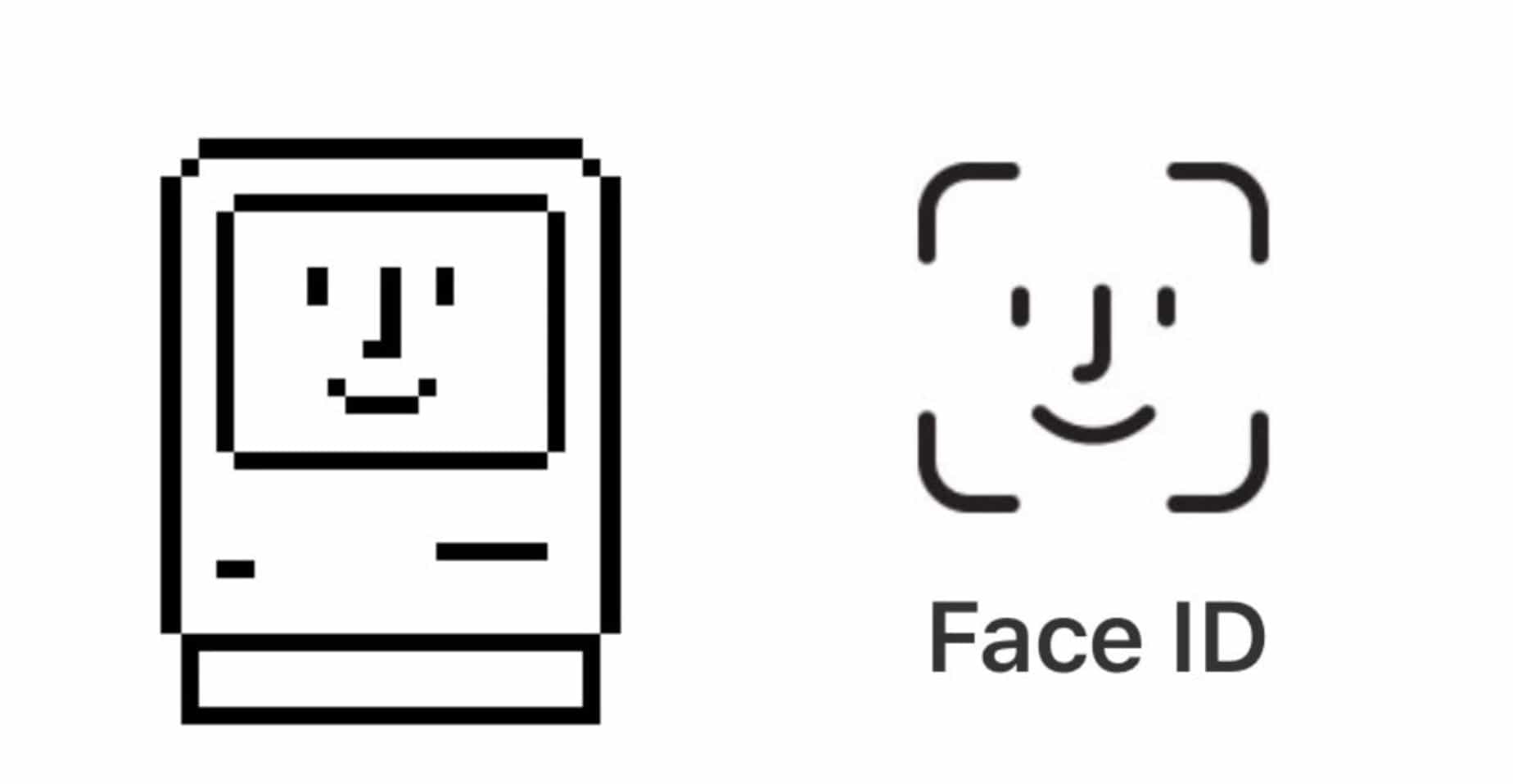 Old Macintosh Logo - Face ID logo resurrects a classic Macintosh icon | Cult of Mac