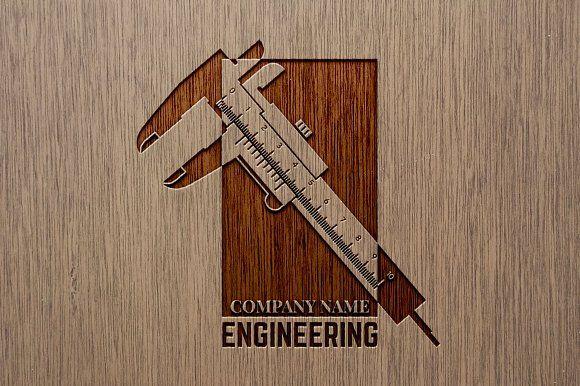 Wood Company Logo - Engineering Company Logo Template Logo Templates Creative Market