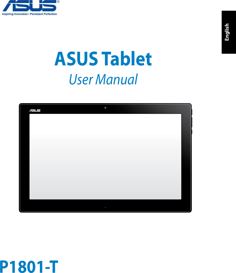 Asustek Computer Inc Logo - P1801AH691 ASUS Tablet User Manual (P1801-T) UserMan ASUSTeK ...