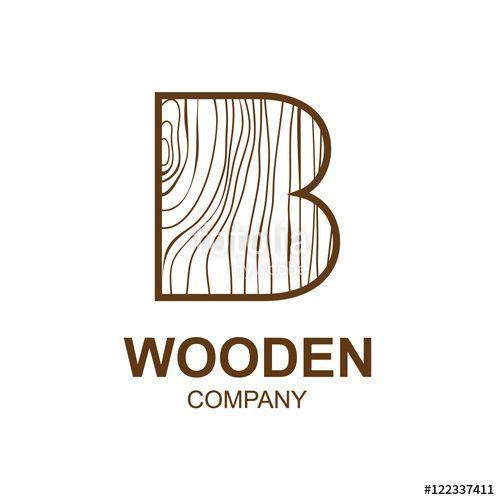 Wood Company Logo - Abstract letter B logo design template with wooden texture,home,Logo ...