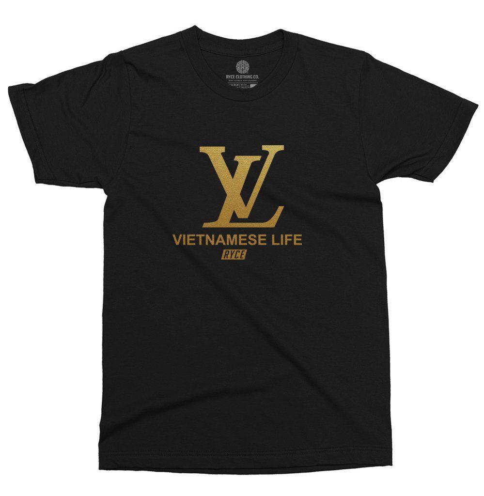 VL Brand Logo - Vietnamese Life VL Gold T Shirt