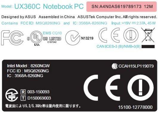 Asustek Computer Inc Logo - Asus Zenbook UX360 spotted online - NotebookCheck.net News