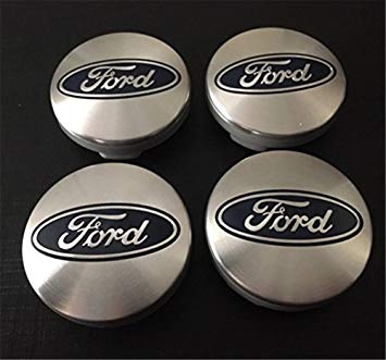 Ford C-Max Logo - 4x Ford Silver Logo Blue 54 MM Wheel Centre Caps Hub Covers Wheel ...