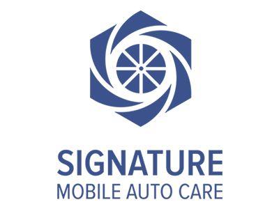 Auto Care Logo - Signature Mobile Auto Care Logo - Pink Shark Marketing