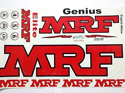MRF Cricket Bat Logo - Buy MRF Self Adhesive LemonQ Cricket Bat Sticker Online at Low