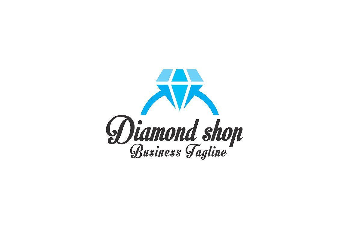 Diamond Font Logo - Diamond Shop Logo Template ~ Logo Templates ~ Creative Market