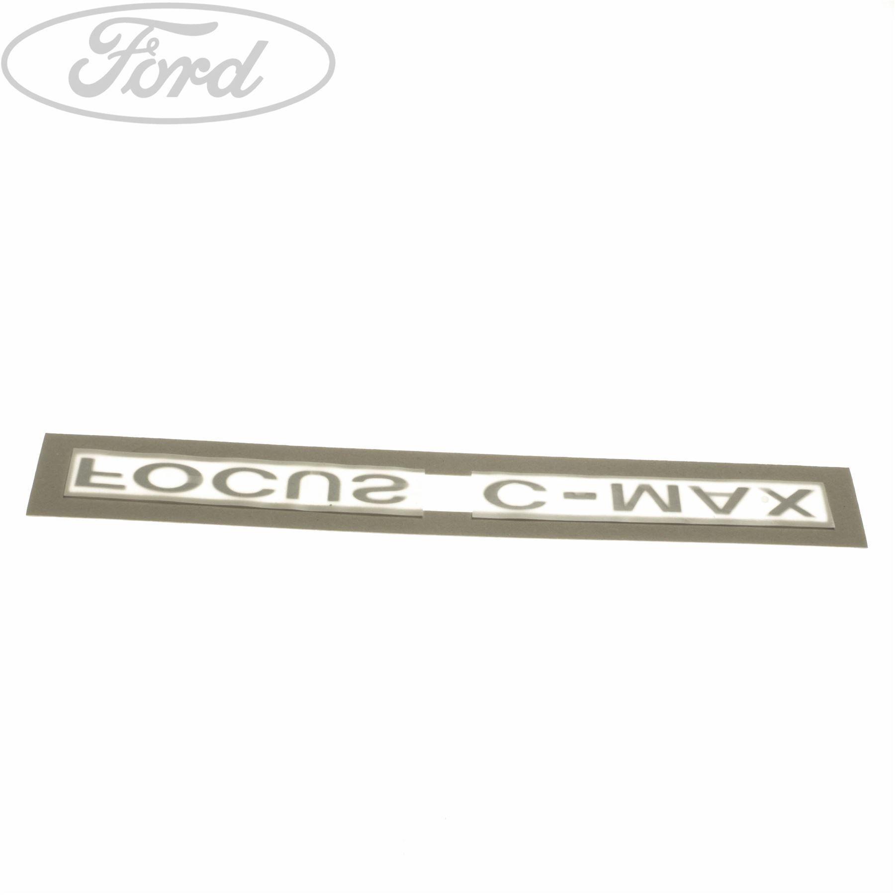 Ford C-Max Logo - Genuine Ford Focus C-Max Focus Tailgate Name Plate Badge Emblem ...