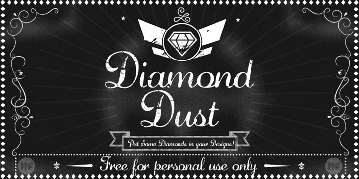 Diamond Font Logo - Diamond Dust font by Herofonts - FontSpace