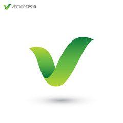 Green V Logo - Search photo v letter