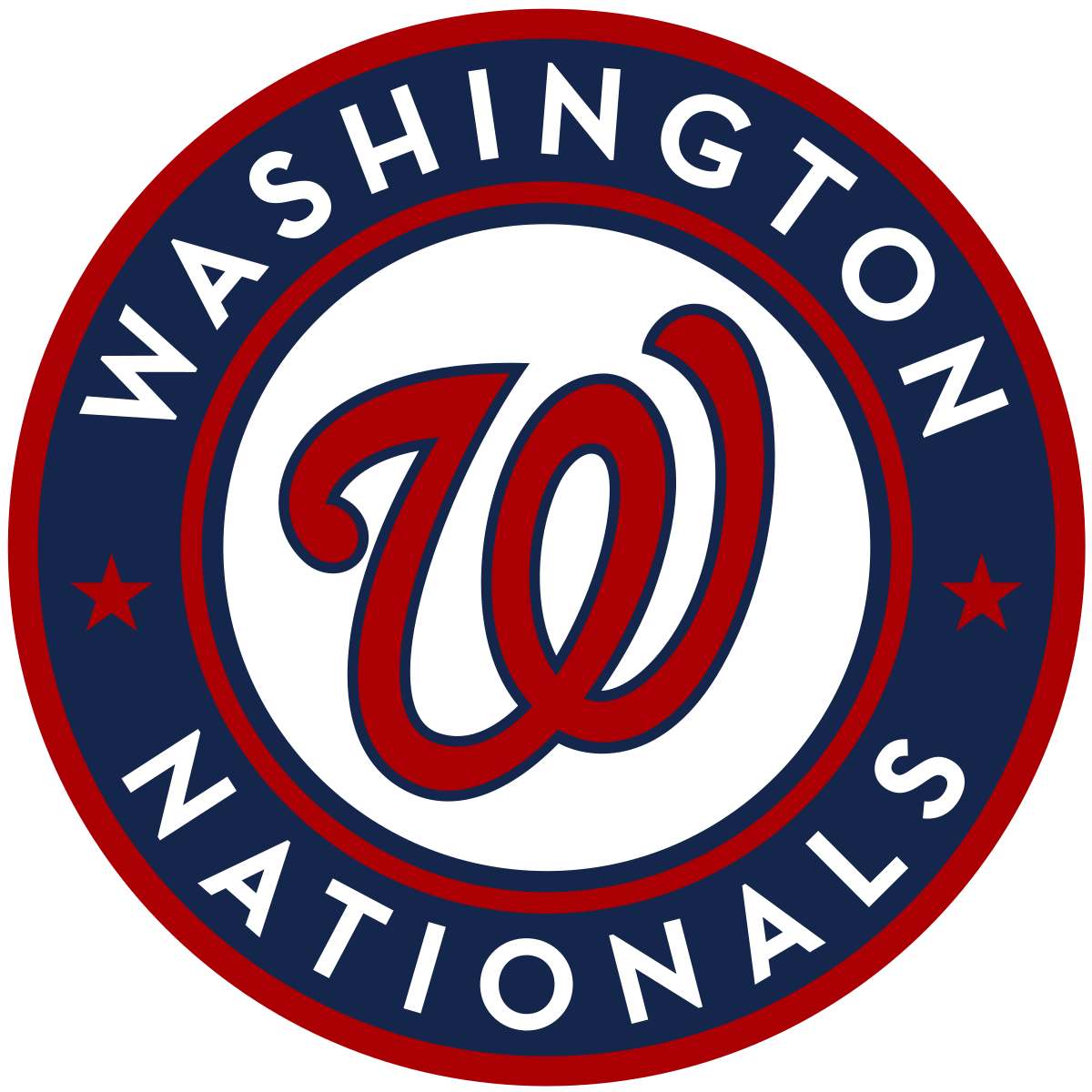 Red and White for the W Logo - Washington Nationals
