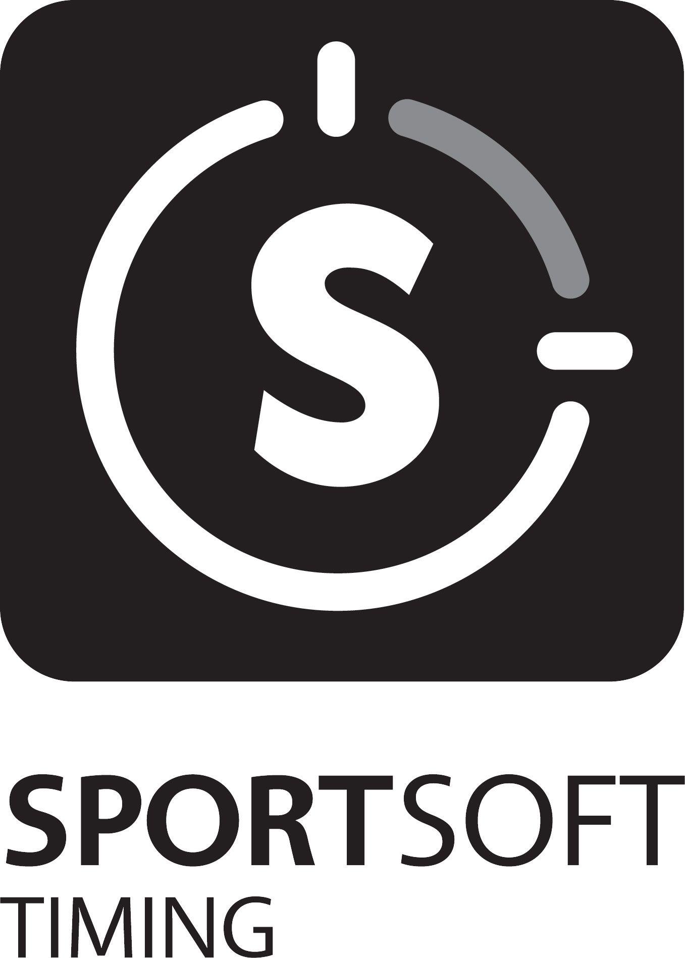 White and Black Logo - SportSoft - Download Logo