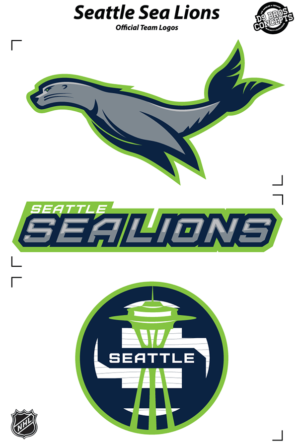 Sea Lions Sports Logo - Seattle SeaLions: NHL Concept. Sports logos. Sports