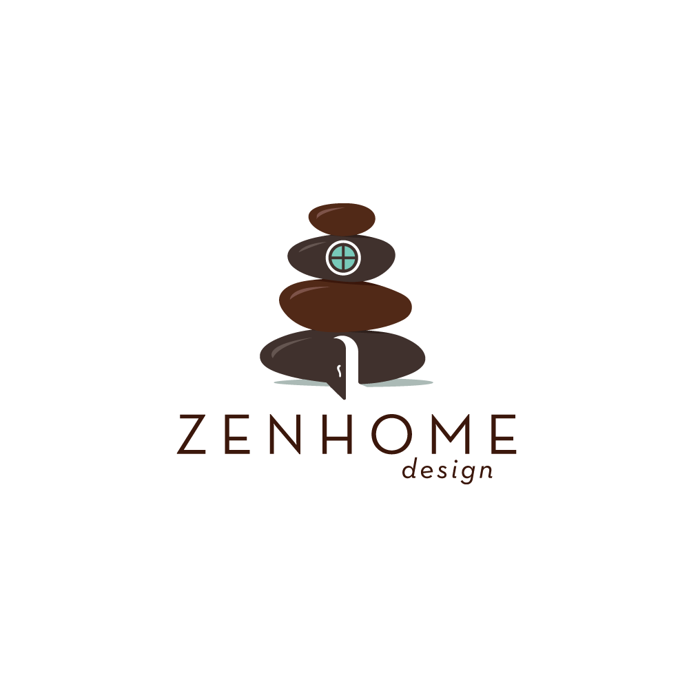 Zen House Logo - For Sale: Zenhome Cairn House Logo Design | Logo Cowboy