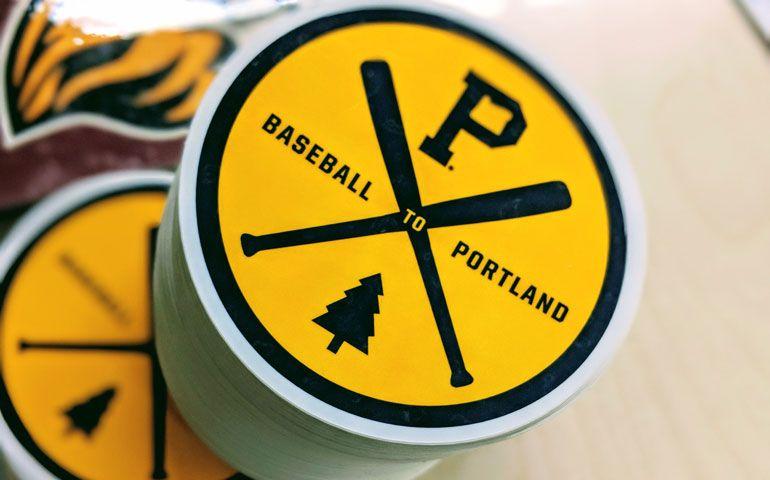 Baseball Circle Logo - Major League Baseball in Oregon? Custom circle stickers