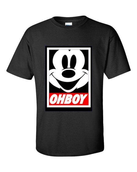 Mickey Mouse Obey Logo - Oh Boy Mickey Mouse Obey 