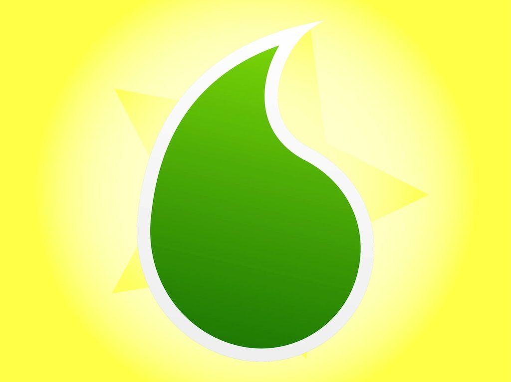 Tear Drop Green Logo - Drop Icon Vector Art & Graphics