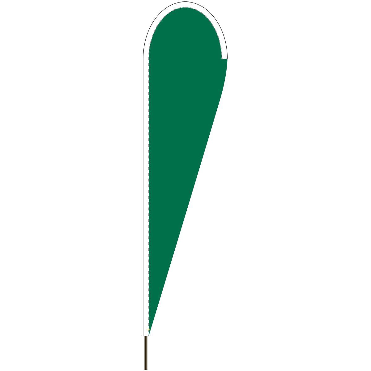 Tear Drop Green Logo - Emerald Green Tear Drop Flag - Rocky Mountain Flag & Kite Company